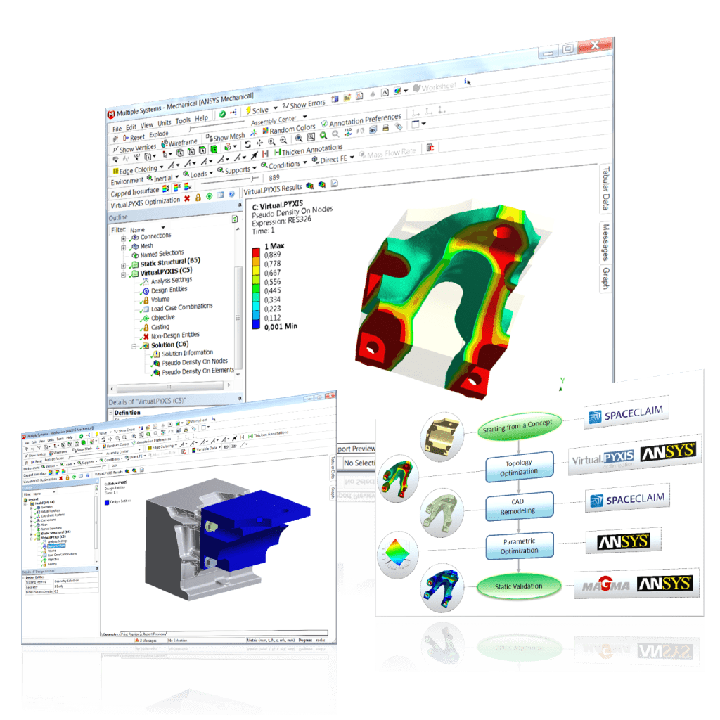 Topology-optimization-computer-software-simulation-for-engineers-mathematic-Ansys-DesignXplorer-Training-Course