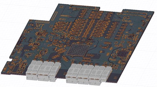 SERDES channel analysis circuit board graphic