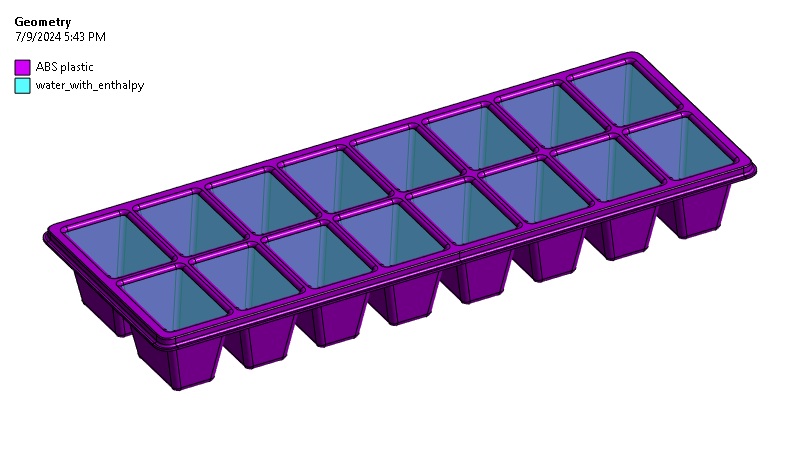 Figure 3 Transient Thermal Simulation with Phase Change in Ansys Mechanical