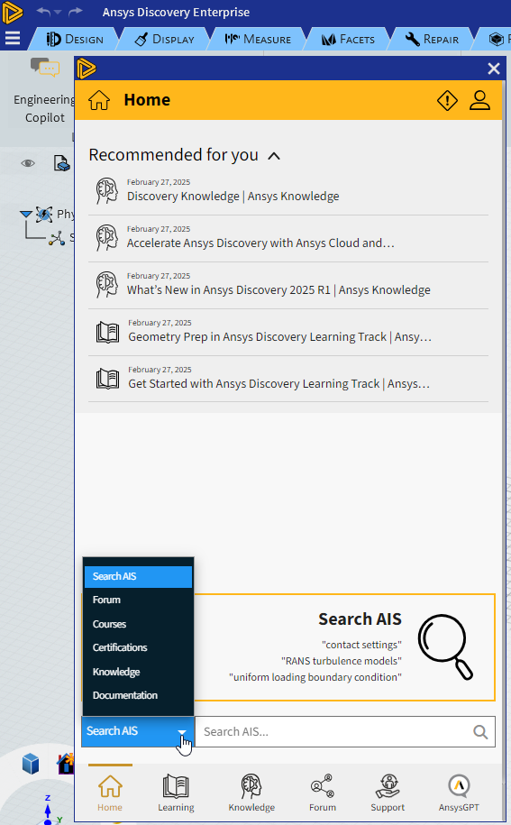ansys engineering copilot interface 3