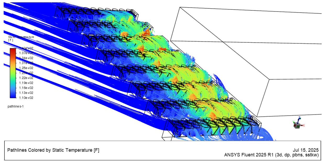 original pathlines - data center cooling simulation