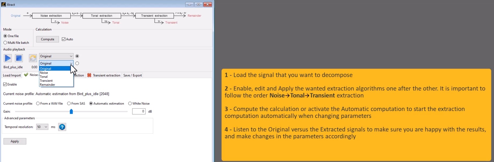 cleaning acoustics test data