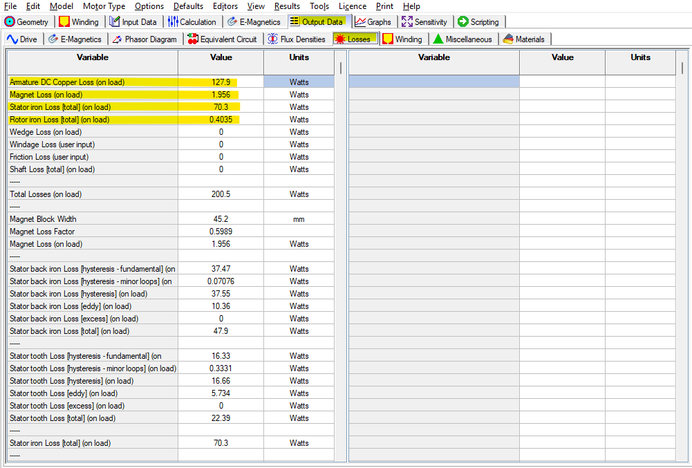 electric motor thermal simulation Icepak settings screen