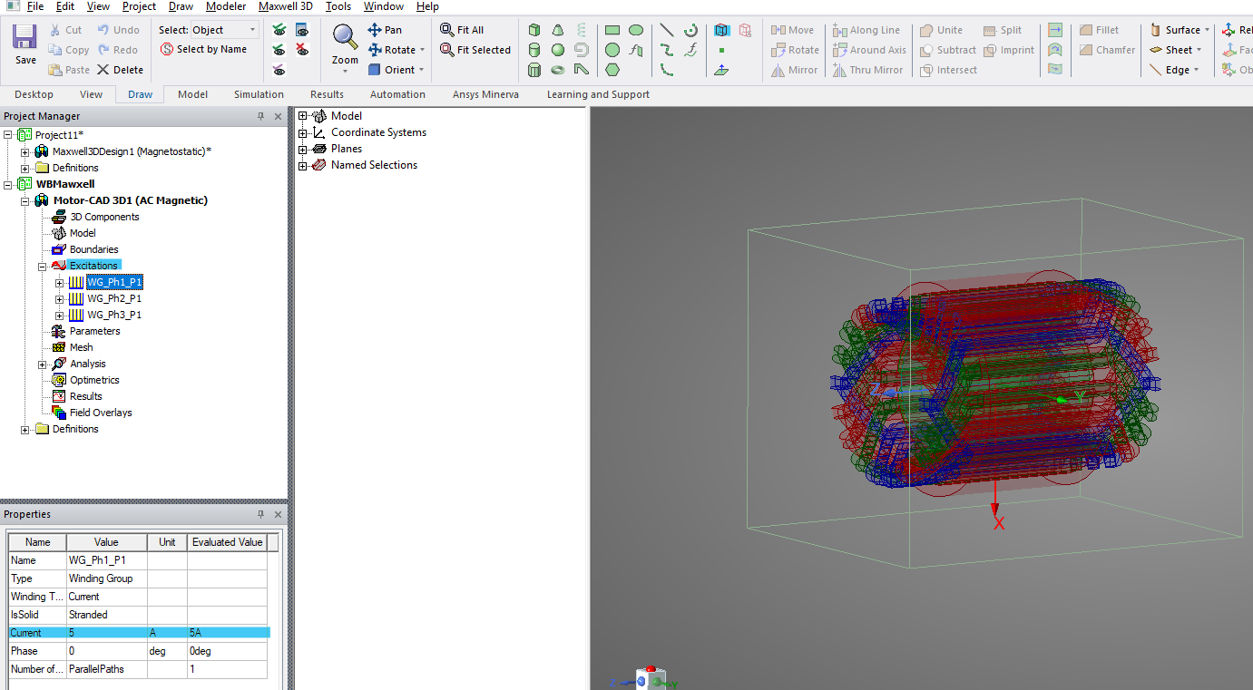 electric motor thermal simulation
