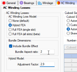 Skin and Proximity Effect Losses in Motor-CAD