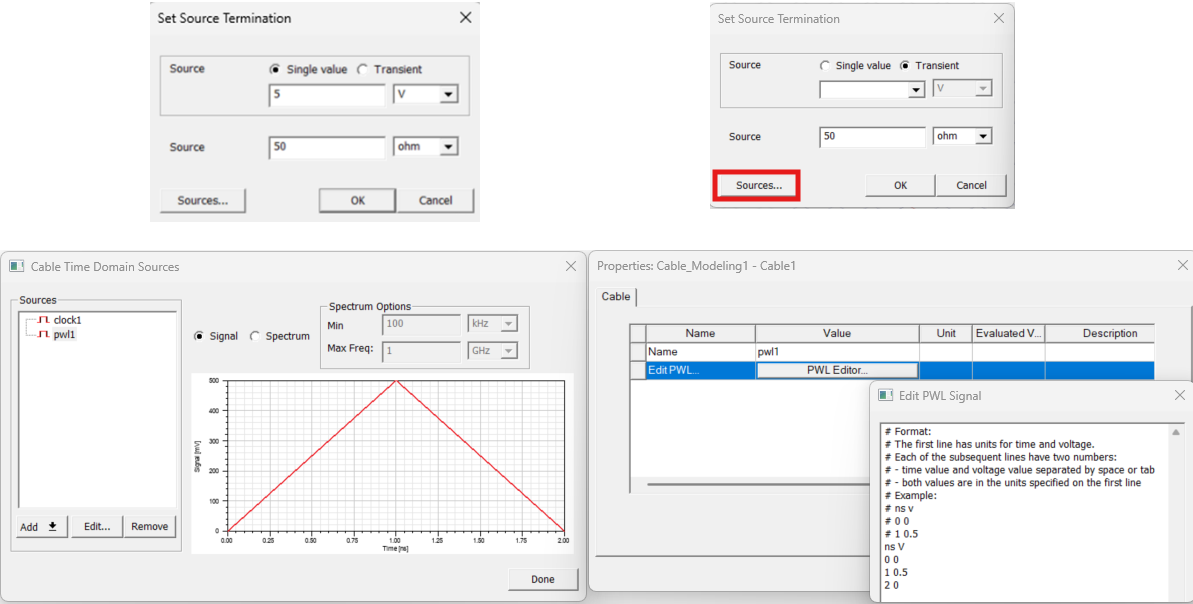 Figure 7 Source Termination options.