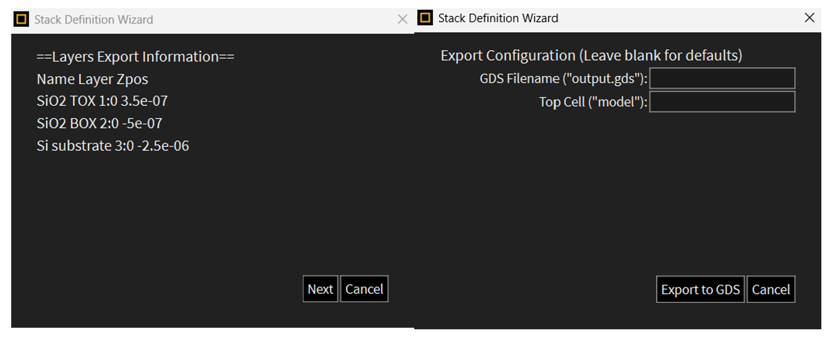 Last Step - LumToGDS Interface in Lumerical