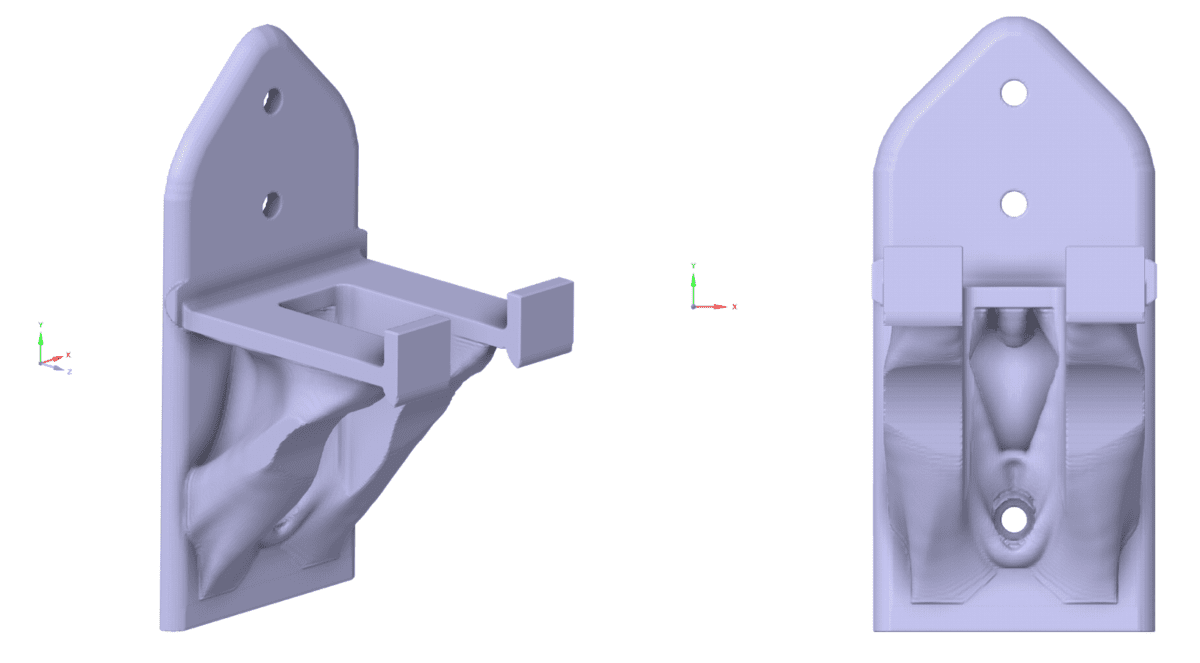 Ansys Discovery Topology Optimization: 3D-Printed Bracket Design