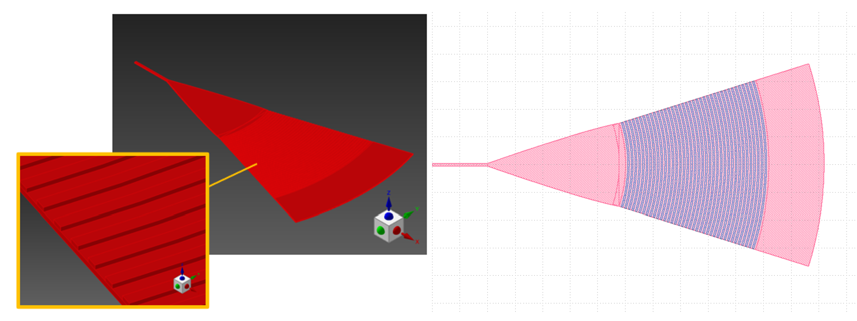 tapered grating coupler geometry