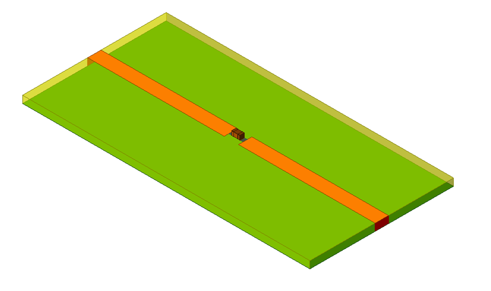 modeling lumped components in ansys hfss microchip line with surface mount capacitor