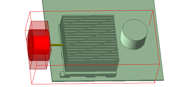 Figure 1. Ansys Icepak mesh fusion simple test model