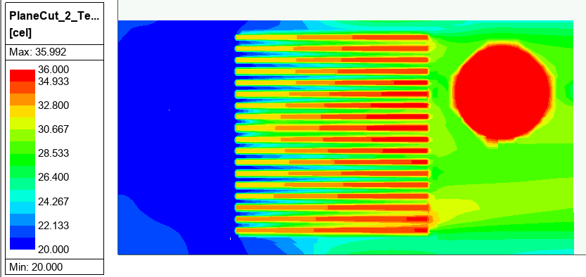 Figure 4a. Temperature on Level 4 Mesh Without Mesh Fusion