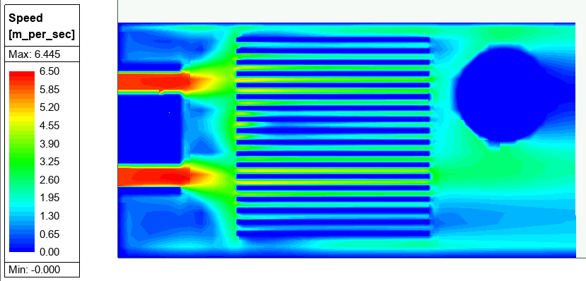 Figure 6a. Velocity on Level 4 Mesh Without Mesh Fusion