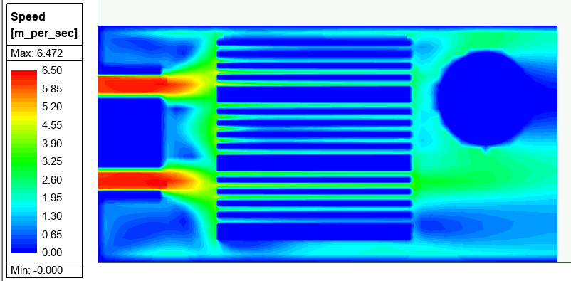 Figure 6b. Velocity on Level 4 Mesh With Mesh Fusion