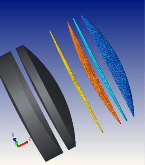Figure 1 Fitting FEA data to Lens Surfaces in STAR module Multiphysics Data Loader