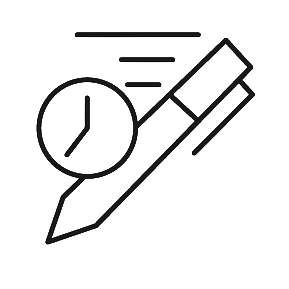 fast edit iteration speed line icon
