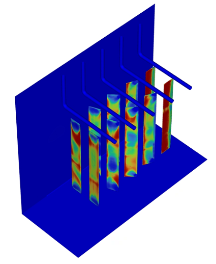 Ansys Fluent Dynamic Mesh simulation image