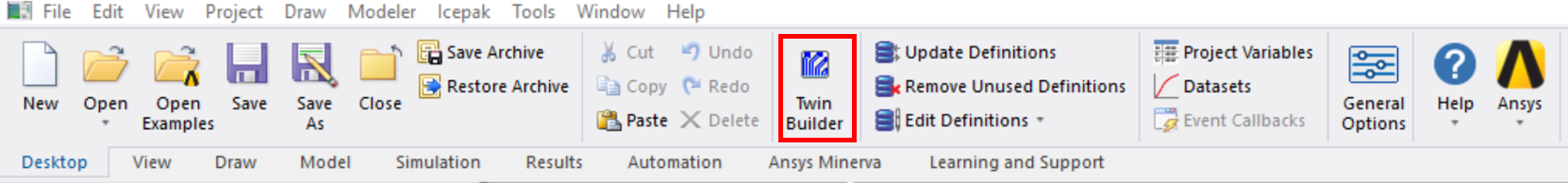 Figure 12. Adding a Twin Builder design.