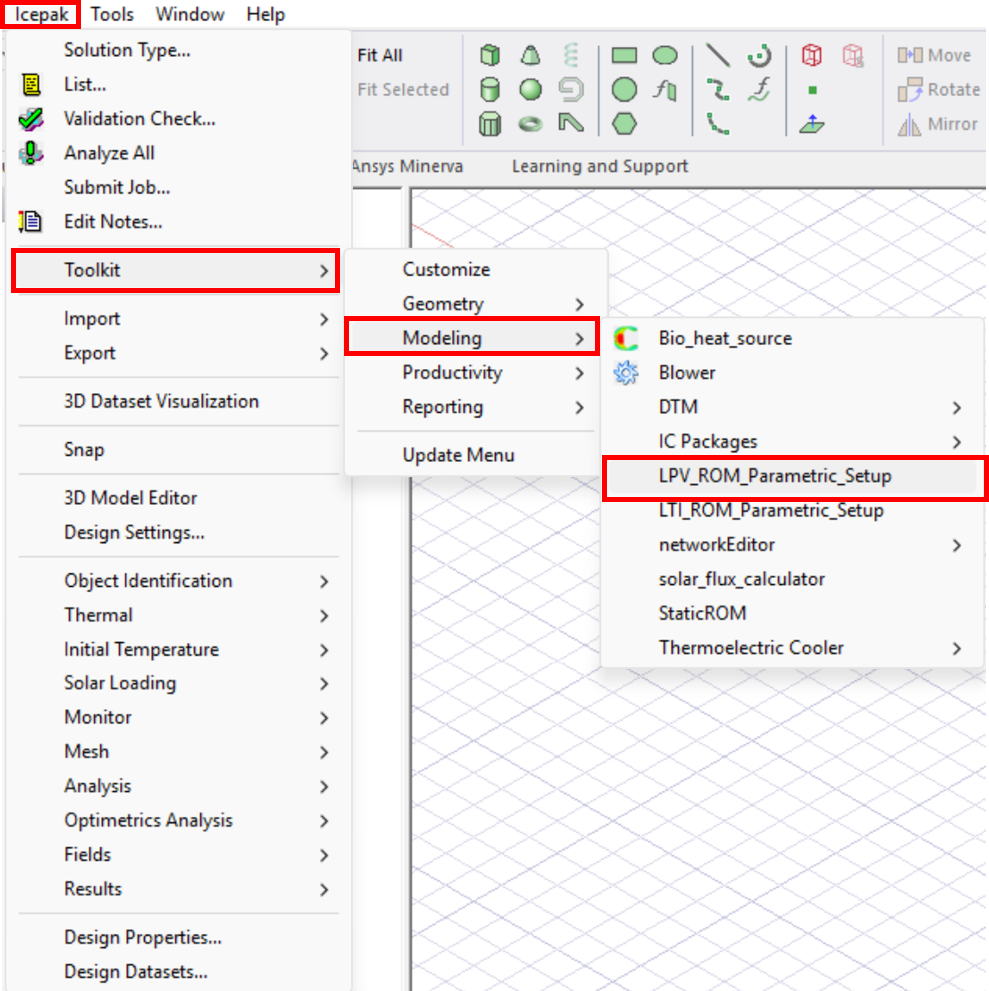 Figure 3. Location of LPV_ROM_Parametric_Setup toolkit.