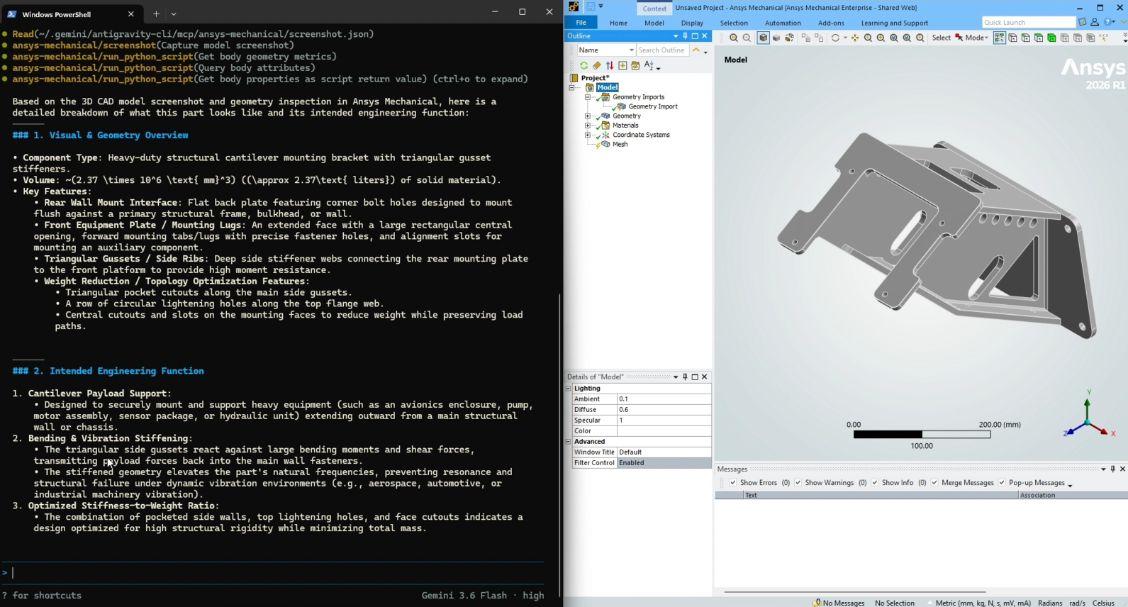 Google Antigravity Ansys Mechanical MCP
