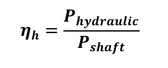hydraulic efficiency