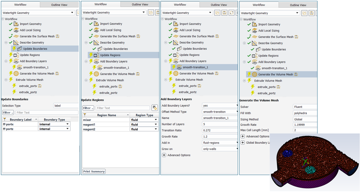 oscillatory mixing simulation mesh setup 2