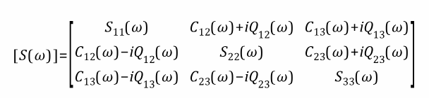 pressure PSD pressure spectral matrix