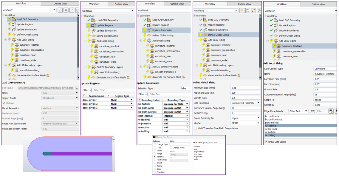 Fluent 2D Meshing Workflow 1