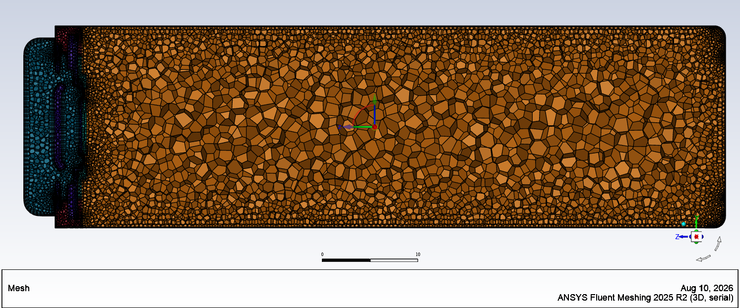 cylindrical cell meshing workflow polyhedral volume mesh
