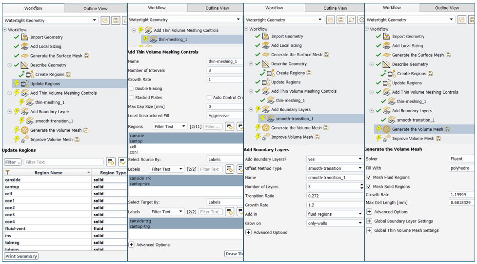 cylindrical cell meshing workflow settings 2